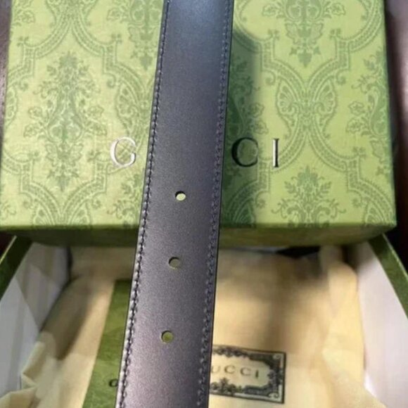 Gucci Double G Reversible Belt Sz 90cm - Picture 5 of 6